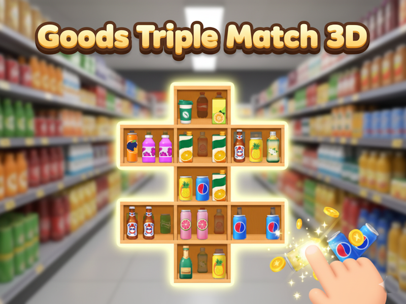 Goods Triple Match 3D 🕹️ Játssz online az SGameS-en