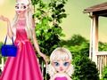Játék Anya Elsa és a baba fotózása  online