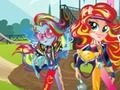 Játék Lányok az Equestriából. Baráti játékok: Motocross online Játék Lányok az Equestriából. Baráti játékok: Motocross online