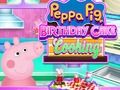 Játék Peppa Pig születésnapi torta főzés  online