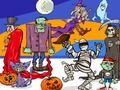 Játék Találd meg az 5 különbséget a Halloweenben  online