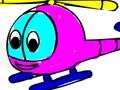 Játék Vissza az iskolába helikopter színezés  online
