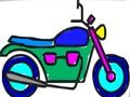 Játék Vissza az iskolába: Motorkerékpár-színezés  online