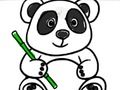 Játék Vissza az iskolába: Panda színezés  online