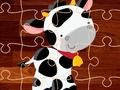 Játék Rajzfilm Farm állatok puzzle  online
