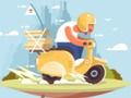 Játék City Scooter lovagol kirakós játékot  online
