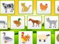 Játék Farm állatok gyerekek tanulási memória  online