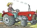 Játék Rajzfilm traktor puzzle  online