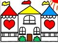 Játék Vissza az iskolába kifestőkönyv DOLLHOUSE  online