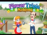 Játék Hármas virág Mahjong  online