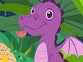 Játék Aranyos dinoszauruszok színezés  online
