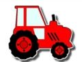 Játék Könnyű gyerekek színező traktor  online