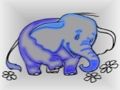Játék Baby Elephant színezés  online