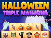Játék Halloween hármas mahjong online