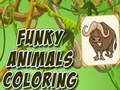 Játék Funky Animals színezés  online