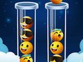 Játék Emoji színes rendezési puzzle  online