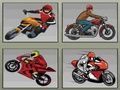 Játék Versenymotorok memória  online