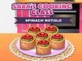 Játék Sara's Cooking Class Spenach Rotolo  online