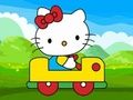 Játék Aranyos Kitty autós kirakós  online