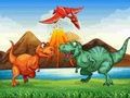 Játék Színes dinoszauruszok mérkőzés 3  online