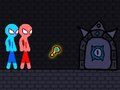 Játék Piros és kék Stickman kötél  online
