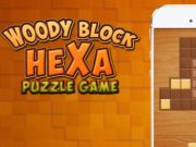 Játék Fás blokk hexa puzzle online