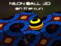 Játék Neon Ball 3d futás közben  online