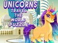 Játék Az egyszarvúak a világ puzzle -jét utazik online