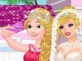 Játék Barbie esküvői szelfije hercegnőkkel  online