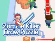 Játék Zombi gyilkos rajzolási puzzle online