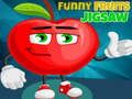 Játék Vicces gyümölcsök kirakós jigsaw online