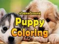 Játék 4gameground kölyökkutya színezés online