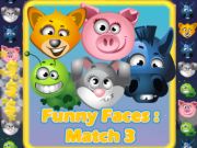 Játék Vicces arcok Match-3 7  online