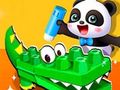 Játék Baba panda állati puzzle online