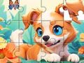 Játék Jigsaw Puzzle: Kutya és Kert  online