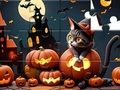 Játék Jigsaw puzzle: Halloween Cat online