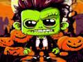 Játék Franky & Vampire Halloween puzzle online