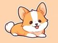 Játék Kifestőkönyv: Corgi  online