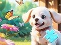 Játék Jigsaw Puzzle: Kutya a kertben  online