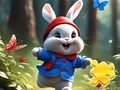 Játék Jigsaw Puzzle: Futó nyúl  online