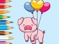 Játék Kifestőkönyv: Balloon Pig  online