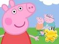 Játék Jigsaw Puzzle: Peppa a családdal  online