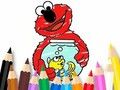 Játék Kifestőkönyv: Elmo új barát  online