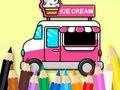 Játék Kifestőkönyv: Ice Cream Car  online