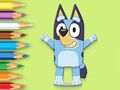 Játék Kifestőkönyv: Happy Bluey online Játék Kifestőkönyv: Happy Bluey online