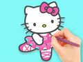 Játék Kifestőkönyv: Hello Kitty Dancing  online