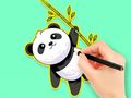 Játék Kifestőkönyv: Panda Eat Bamboo  online