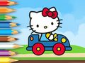 Játék Kifestőkönyv: Hello Kitty autós  online