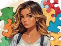 Játék Csúszó anime puzzle  online