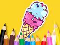 Játék Kifestőkönyv: Cool Ice Cream  online